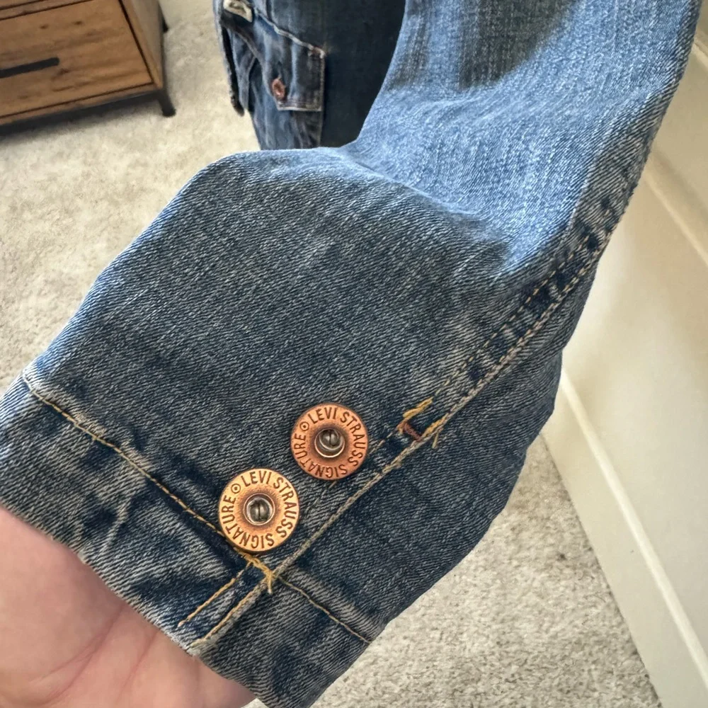 Levi's Strauss Classic Blue Denim Blazer Classic Tailored Fit - Picture 4 of 6